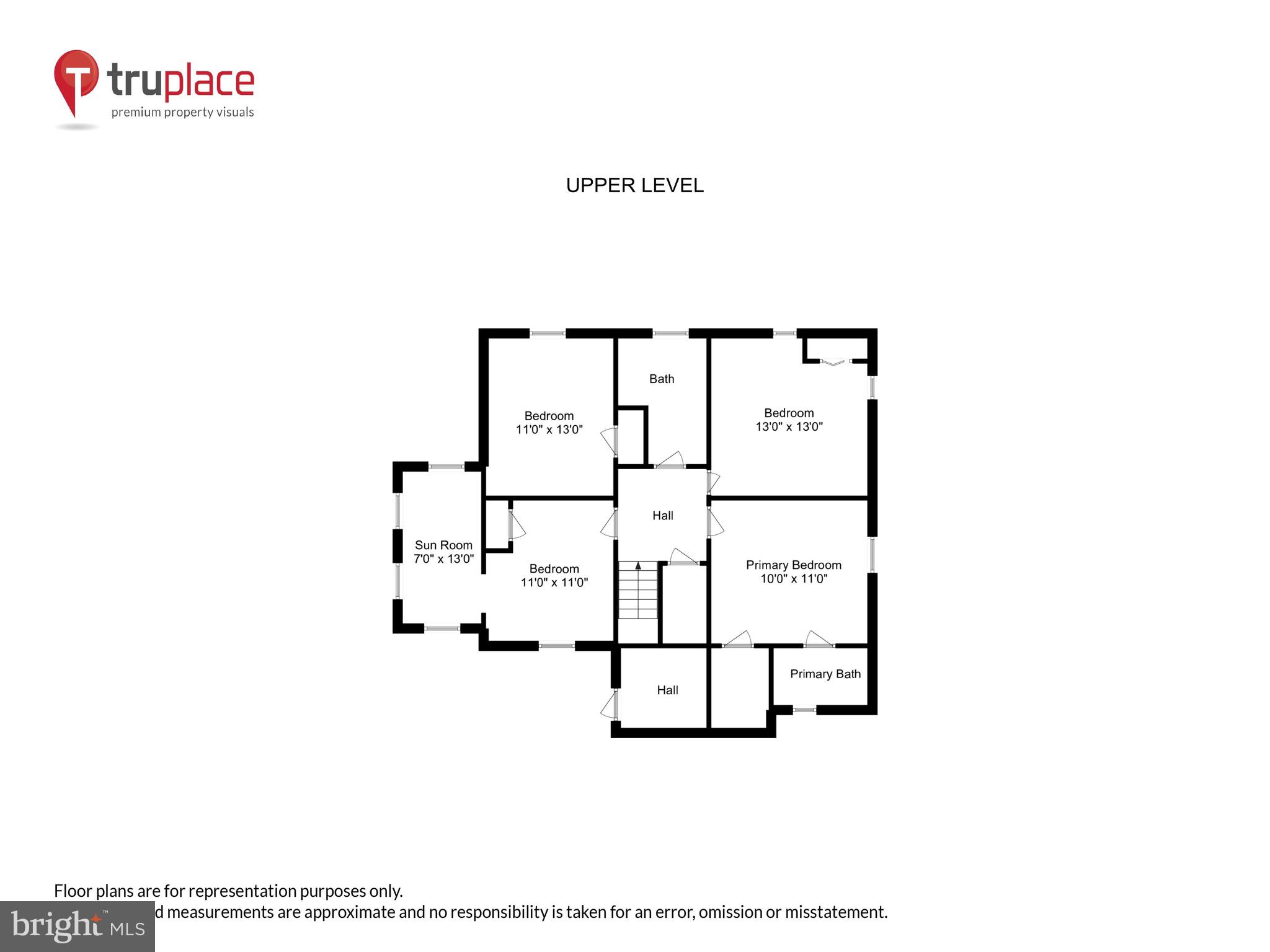 7115 Bristol Road Baltimore, MD 21212 - Photo 66 of 68 Upper level floor-plan