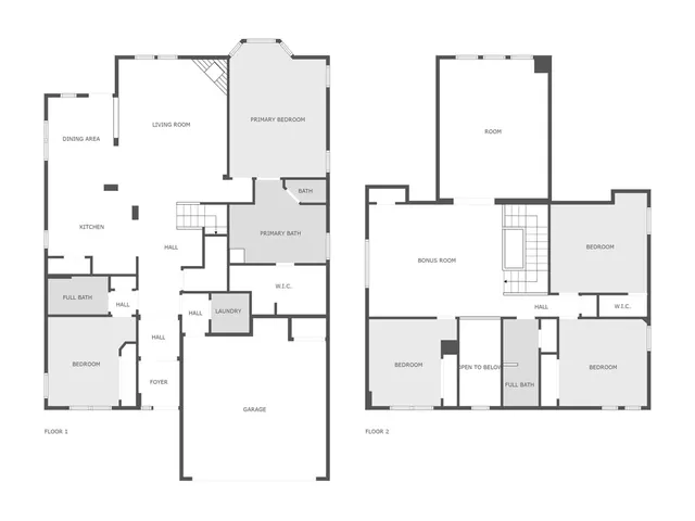 front view of a house with a big yard