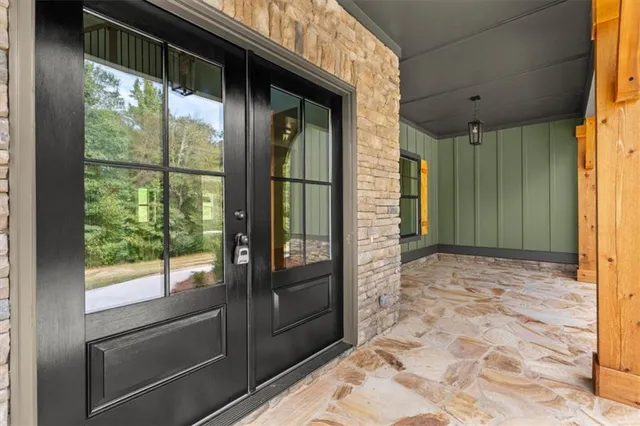 a view of a entrance door of the house