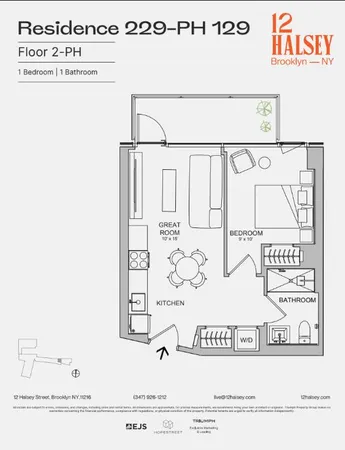 $4,295 | 12 Halsey Street, Unit 729 | Bedford-Stuyvesant
