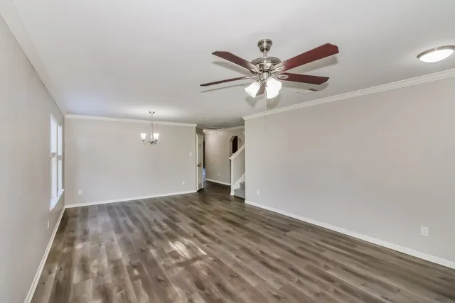 wooden floor in an empty room