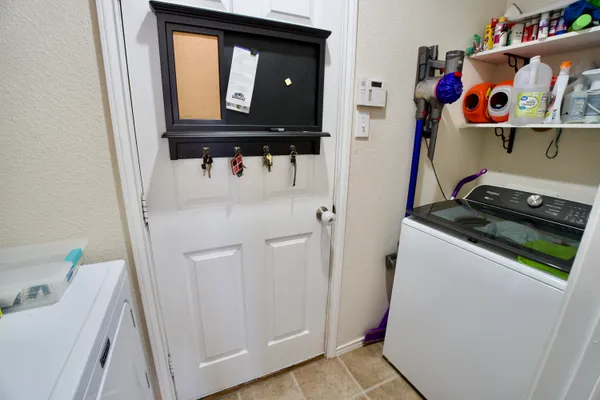 a room with storage and utility