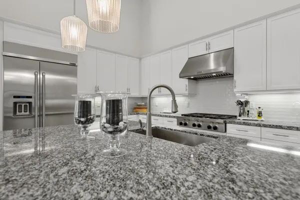 a room with cabinets and outdoor