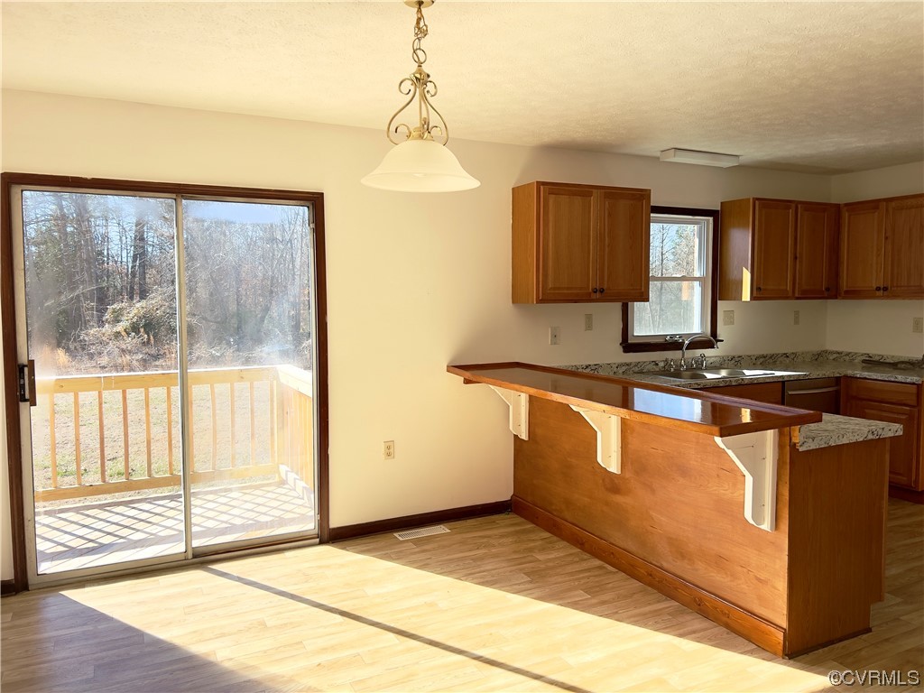 2720 Scuffletown Road Rice, VA 23966 - Photo 7 of 31 a view of kitchen with granite countertop window and sink