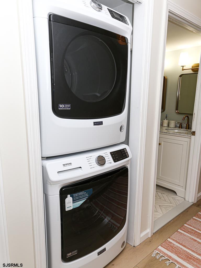 3901 Ocean Avenue, Unit 1 Brigantine, NJ 08203 - Photo 13 of 30 a close up view of washer and dryer