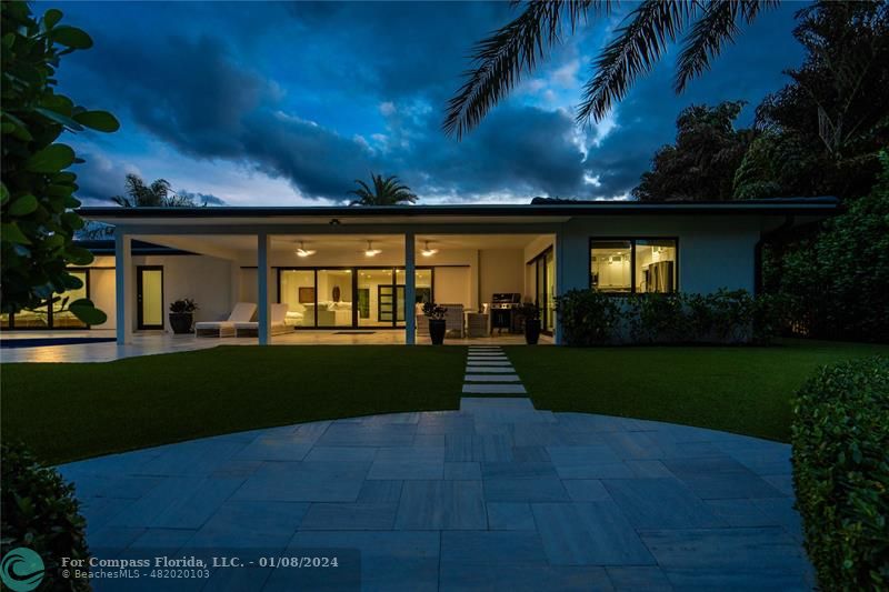 2375 Northeast 29th Street Lighthouse Point, FL 33064 - Photo 57 of 76 a view of house with a yard