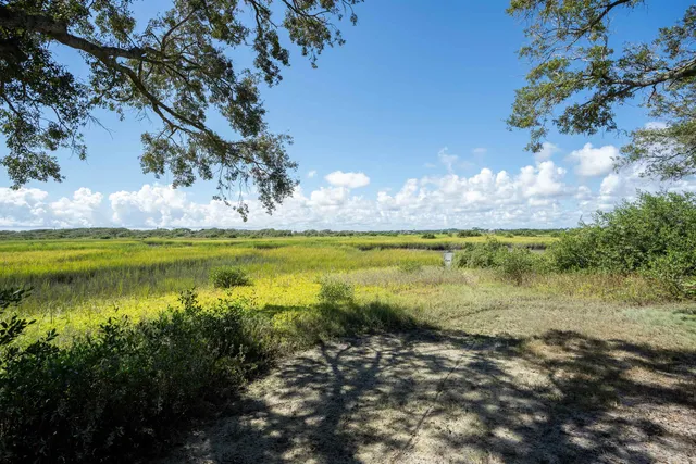 a view of a ocean with a mountain