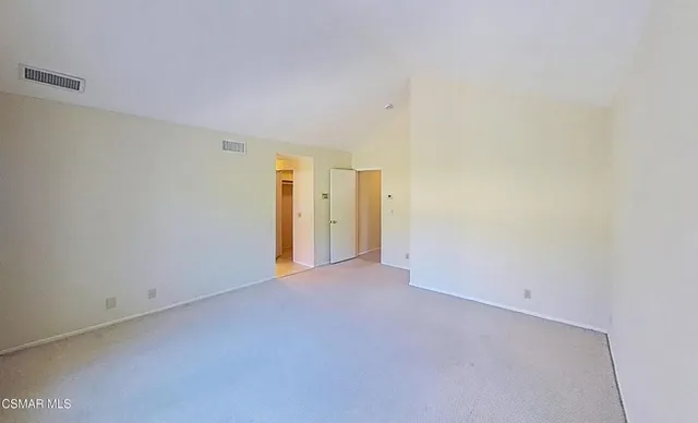 a view of an empty room