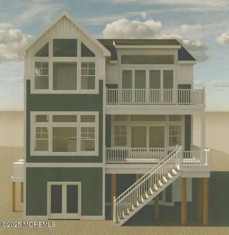 a front view of a house with a swimming pool