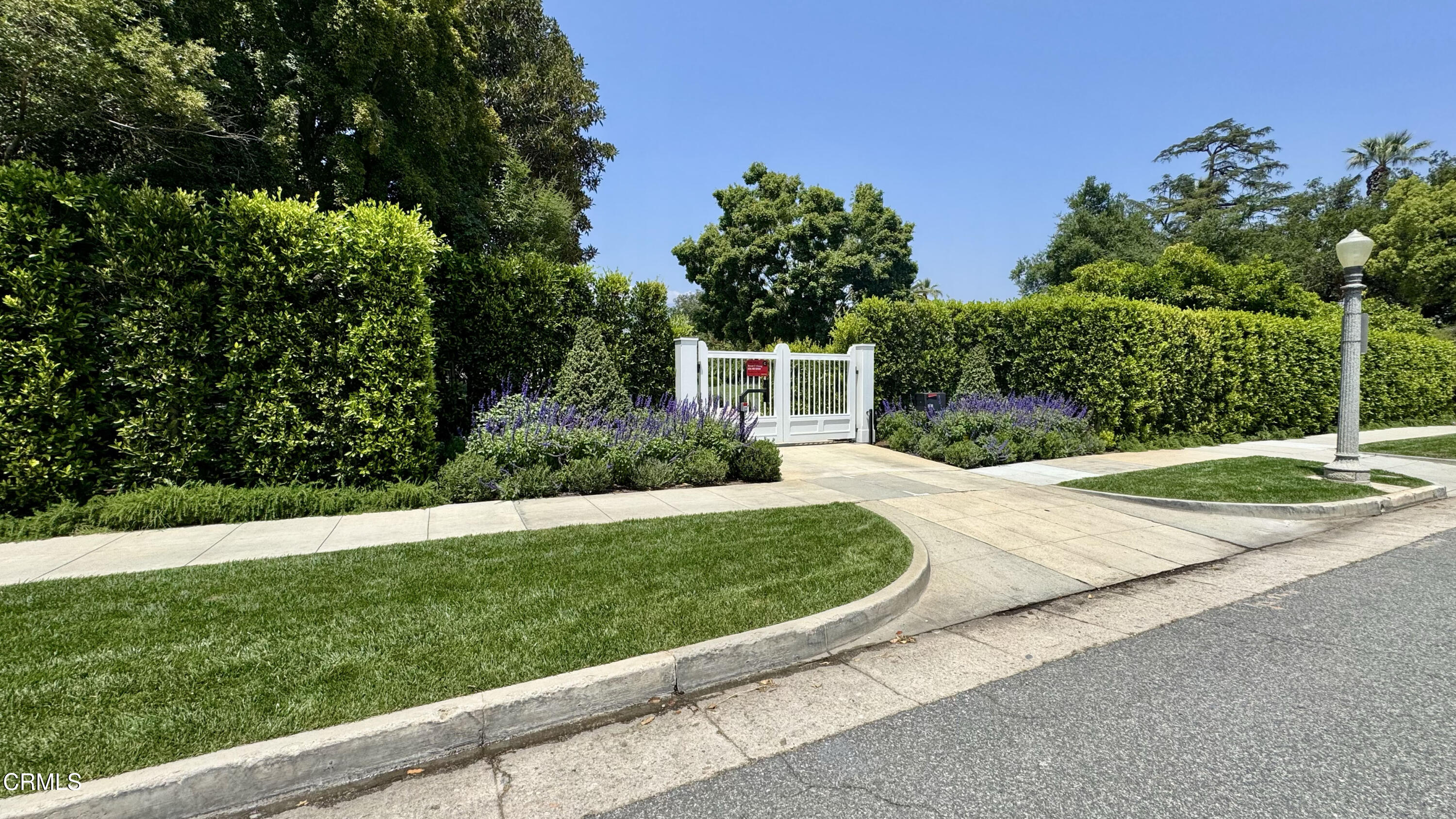 a view of a backyard with a garden