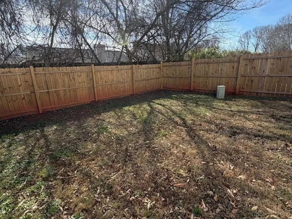 a backyard of a house