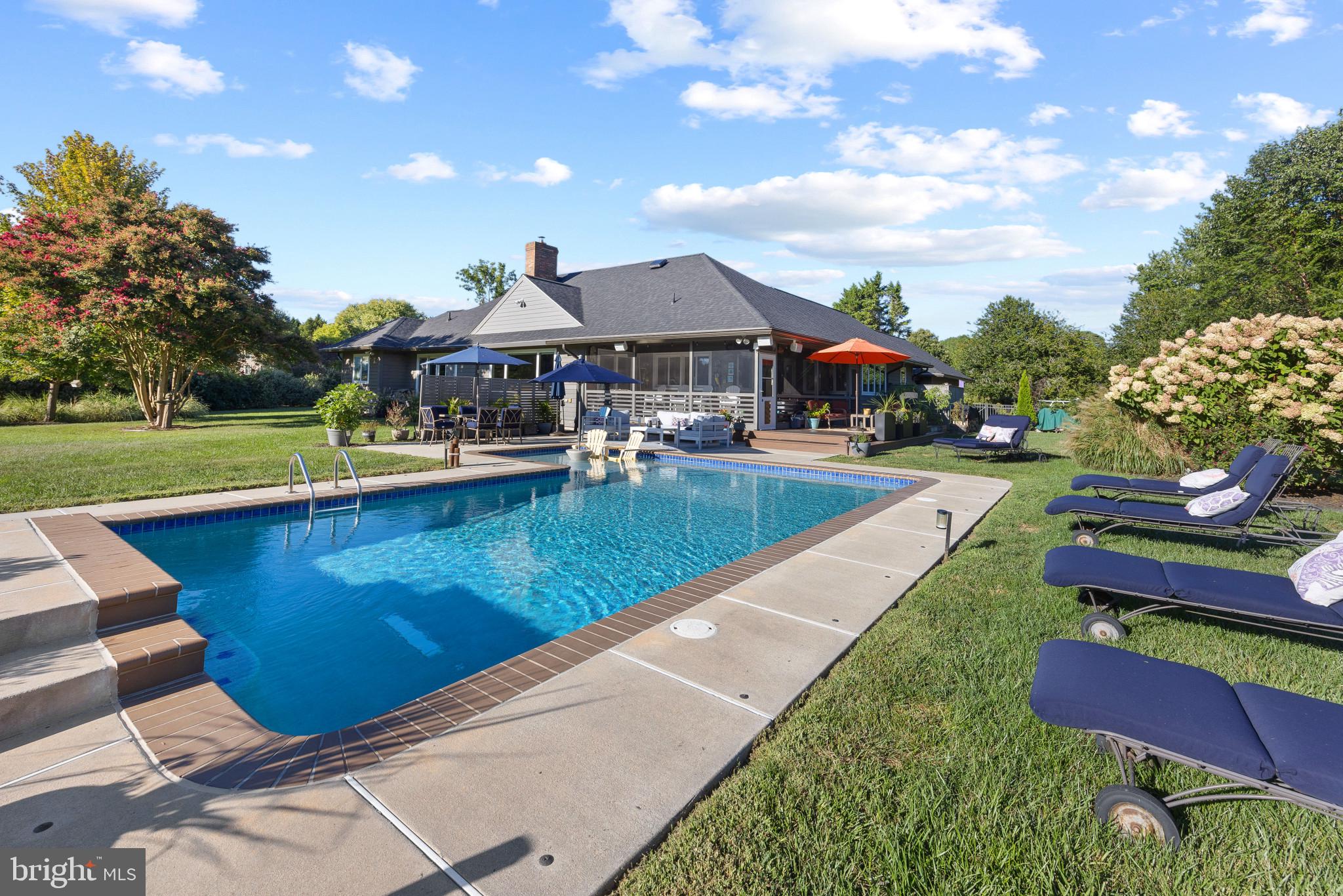 8645 Northbend Circle Easton, MD 21601 - Photo 10 of 70 Beautiful Gunite pool with waterfall