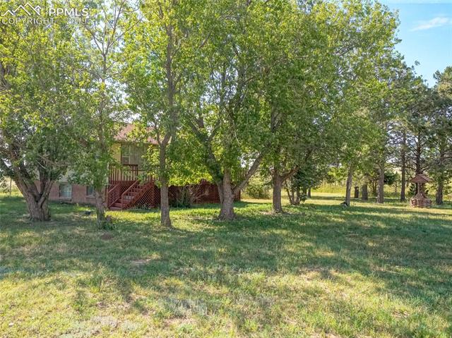 5805 Meridian Road Peyton, CO 80831 - Photo 3 of 22 Trees provide security to the home.
