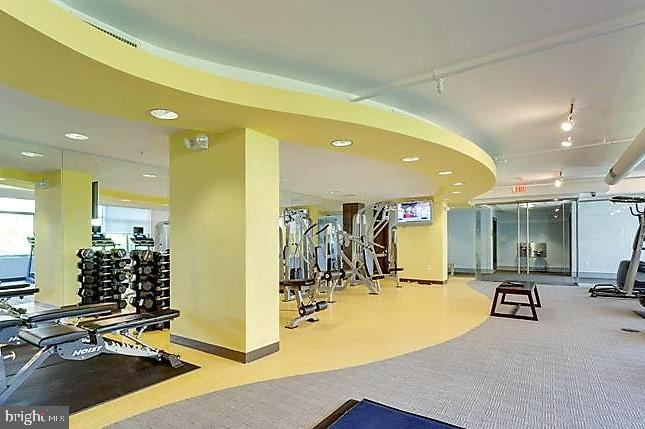 3600 South Glebe Road, Unit 602W Arlington, VA 22202 - Photo 15 of 46 a view of a room with gym equipment