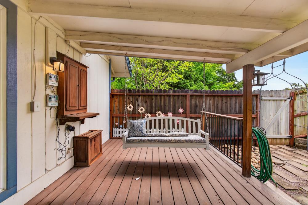 7649 El Modena Avenue Elverta, CA 95626 - Photo 53 of 75 a view of outdoor space with deck and furniture