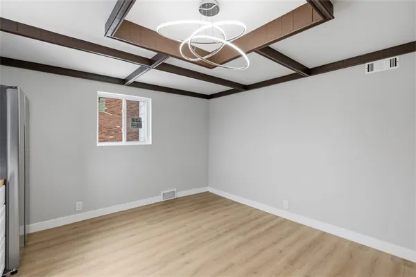 a view of an empty room