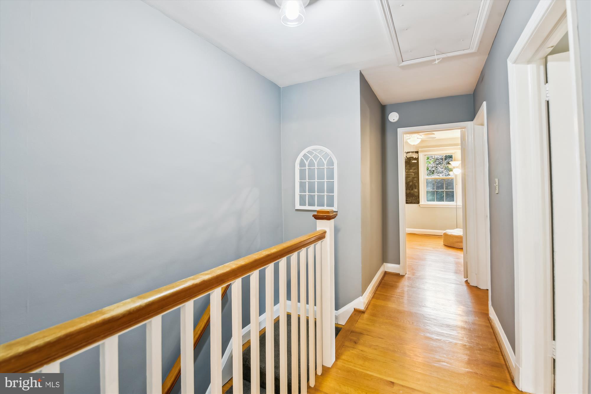 130 Stanmore Road Baltimore, MD 21212 - Photo 25 of 70 a view of a hallway with wooden floor and staircase