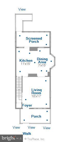 130 Stanmore Road Baltimore, MD 21212 - Photo 69 of 70 FLOOR PLAN - MAIN LEVEL