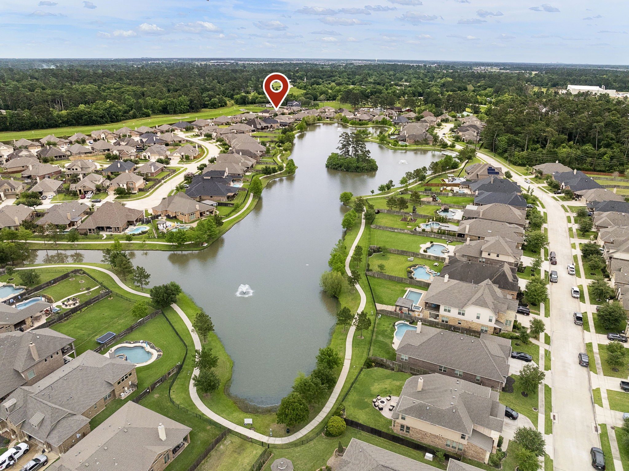 22810 Dale River Road Tomball, TX 77375 - Photo 37 of 44 Awesome walking paths plus sidewalks throughout the neighborhood make this a great place for your morning or evening walks or runs!