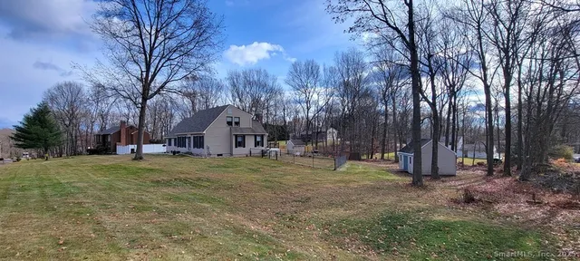 a fire hydrant in middle of the forest