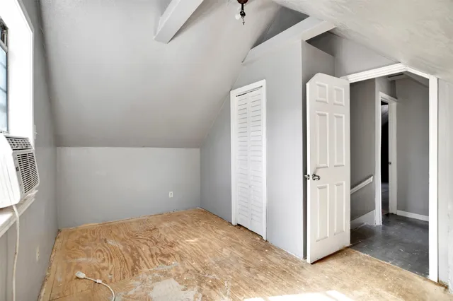a view of a room with closet