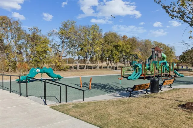 a view of outdoor space with seating