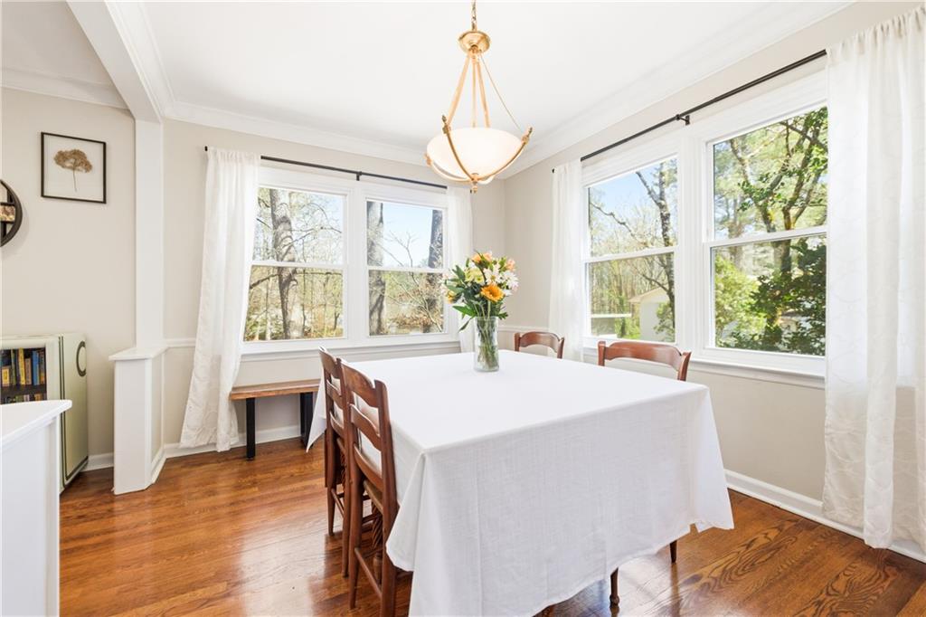 2864 Briarlake Road Northeast Atlanta, GA 30345 - Photo 18 of 77 a view of a dining room with furniture window and wooden floor