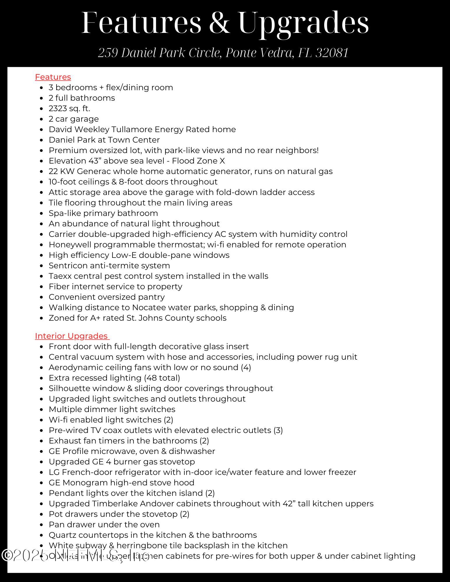 259 Daniel Park Circle Ponte Vedra, FL 32081 - Photo 5 of 69 Features & Upgrades