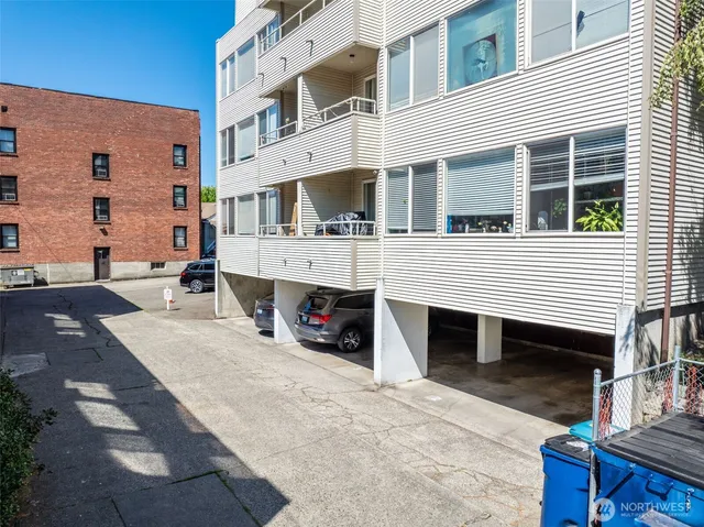 a car parked in front of a house