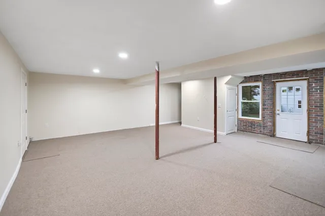 a view of a trees with a yard