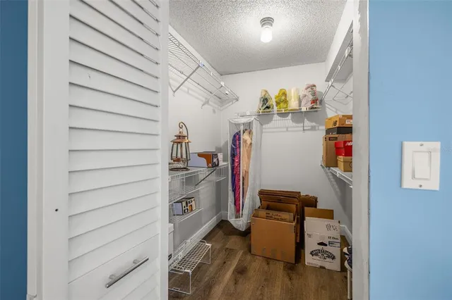 a storage room with storage and utility