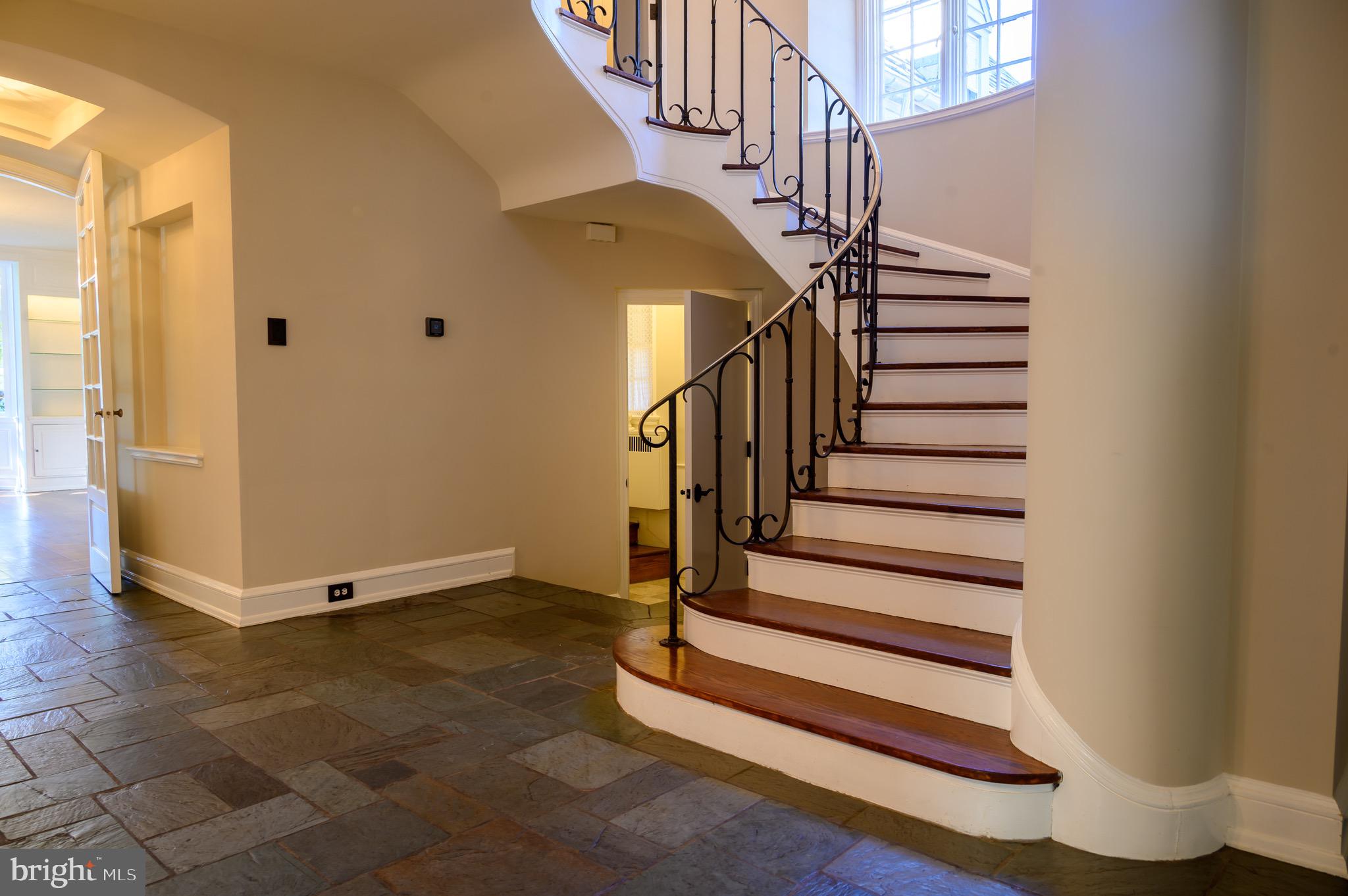 1230 Lenox Road Jenkintown, PA 19046 - Photo 12 of 65 Base of Curved Staircase