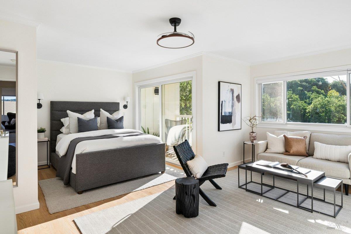 1036 Lea Drive San Rafael, CA 94903 - Photo 36 of 88 a bedroom with a bed a desk and chair
