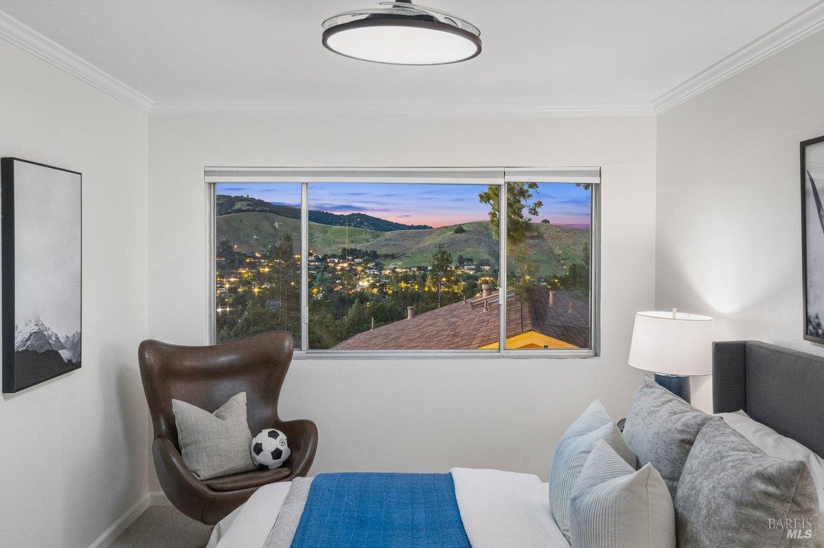 1036 Lea Drive San Rafael, CA 94903 - Photo 56 of 88 a living room with furniture and a floor to ceiling window