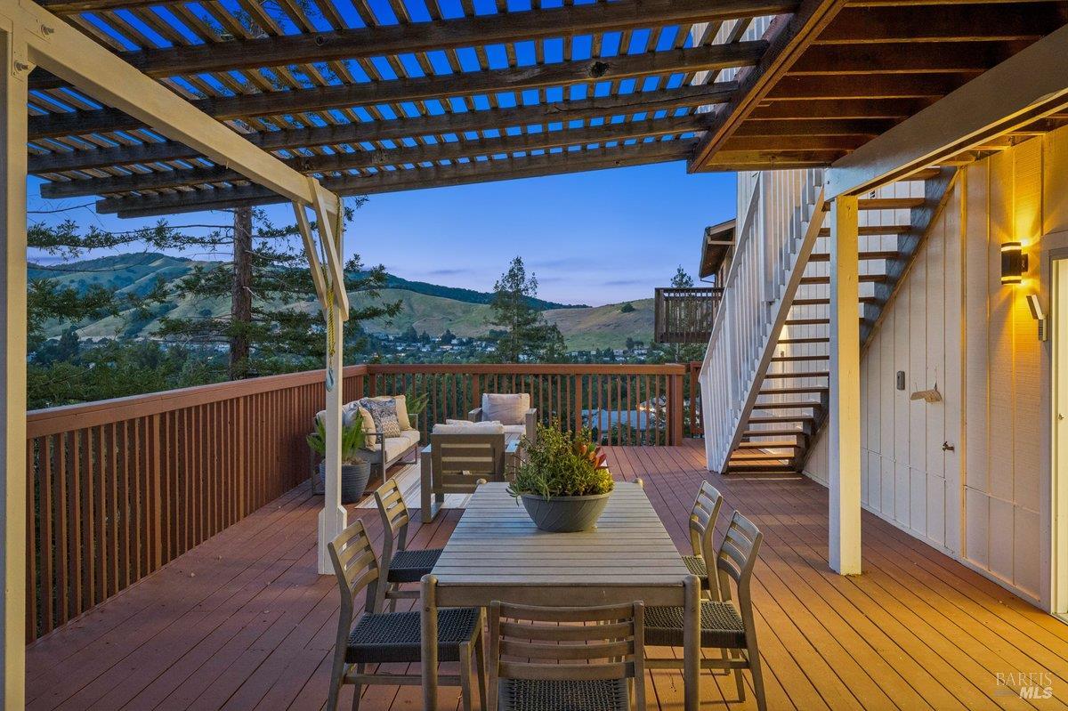 1036 Lea Drive San Rafael, CA 94903 - Photo 69 of 88 a view of a balcony with furniture