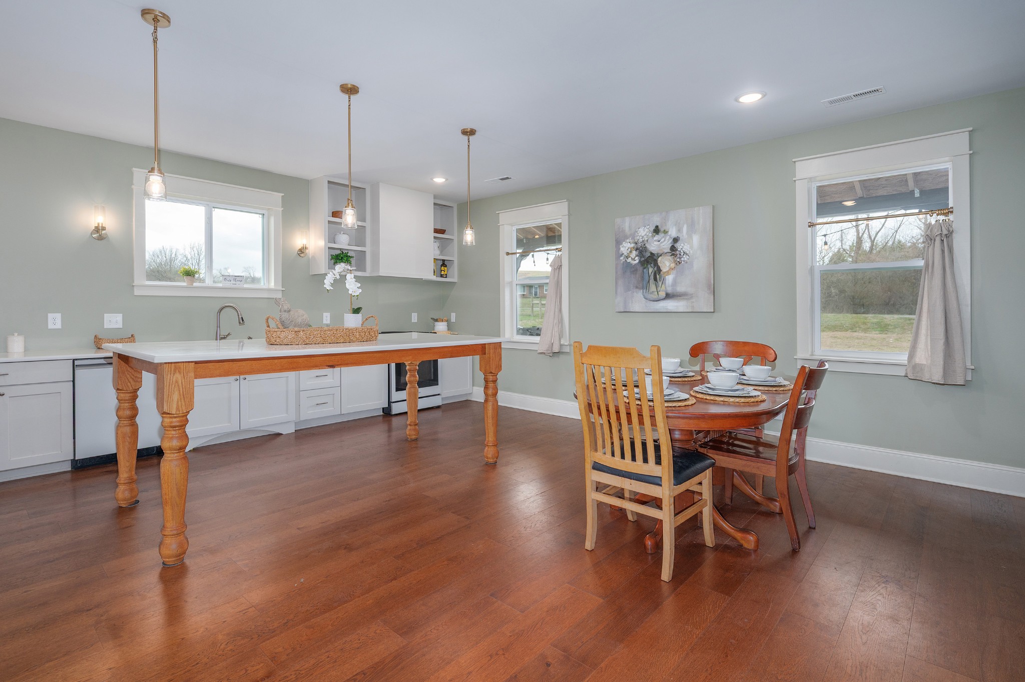 153 Lewis Road Morrison, TN 37357 - Photo 14 of 45 a view of a dining room with furniture window and wooden floor