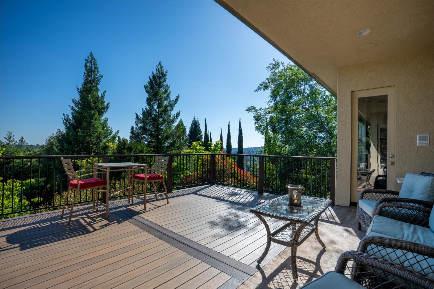3388 Sudbury Road Cameron Park, CA 95682 - Photo 32 of 47 a view of sitting area with furniture and wooden deck