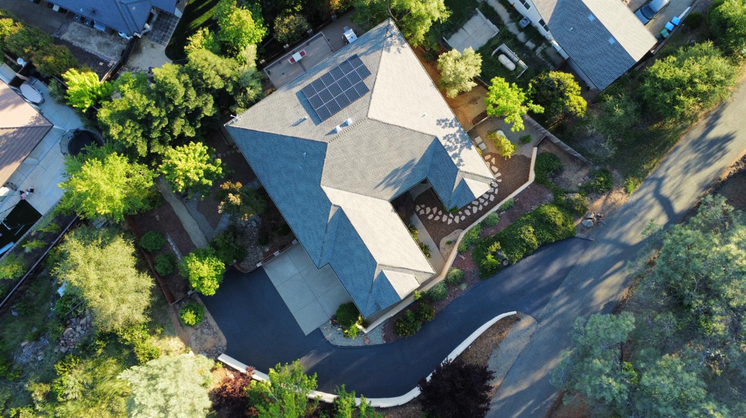 3388 Sudbury Road Cameron Park, CA 95682 - Photo 39 of 47 an aerial view of a house with a yard