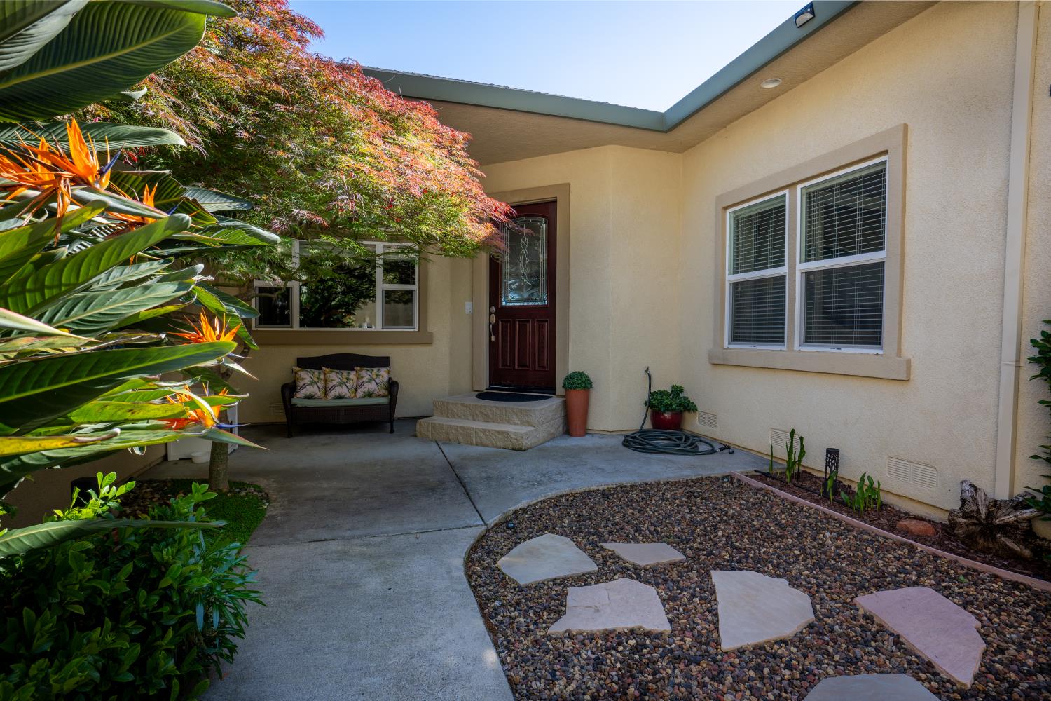3388 Sudbury Road Cameron Park, CA 95682 - Photo 5 of 47 a house view with a sitting space fire pit and outdoor space