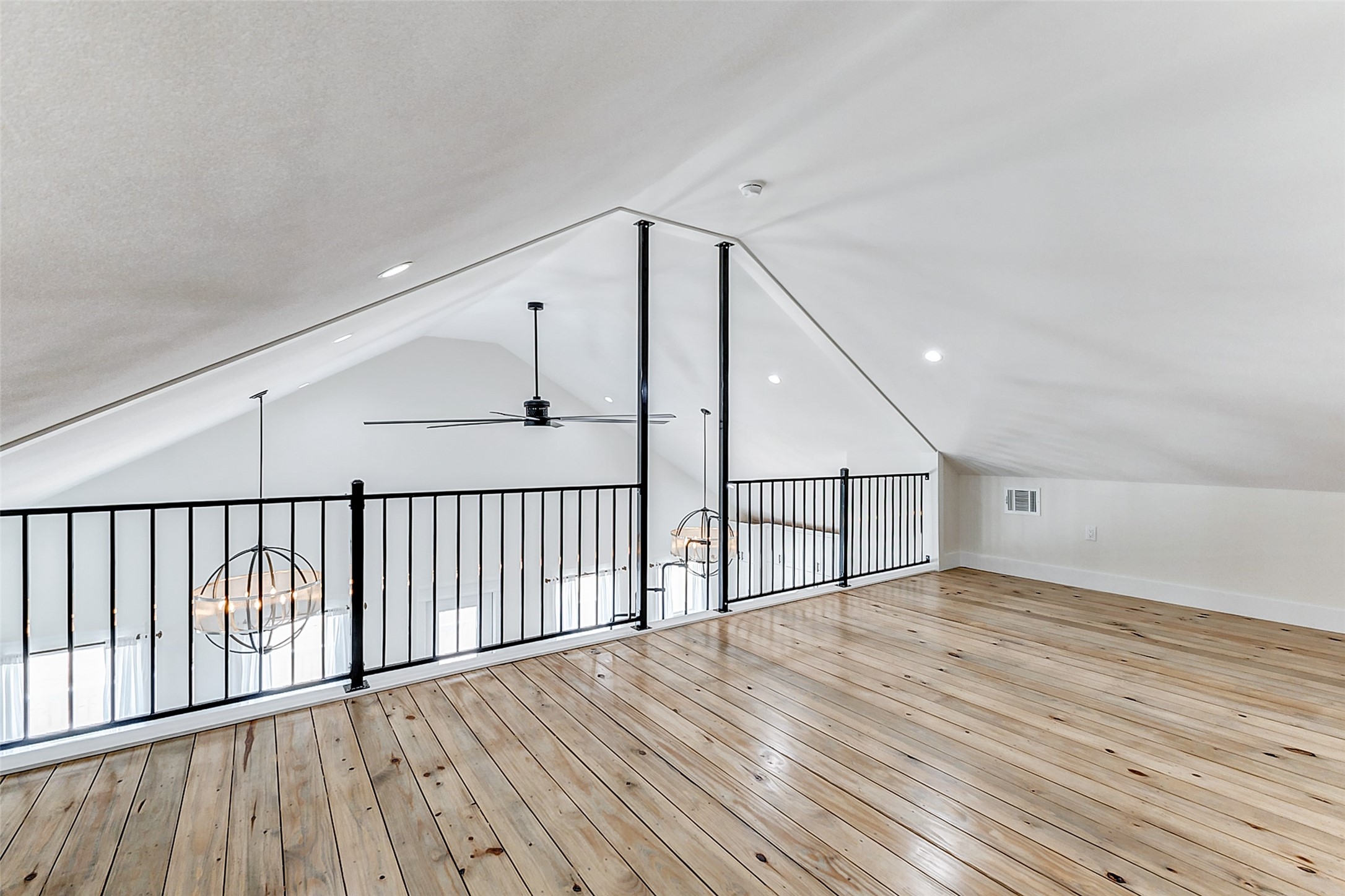 1395 Keith Avenue Port Bolivar, TX 77617 - Photo 36 of 38 a view of staircase with wooden floor and white walls