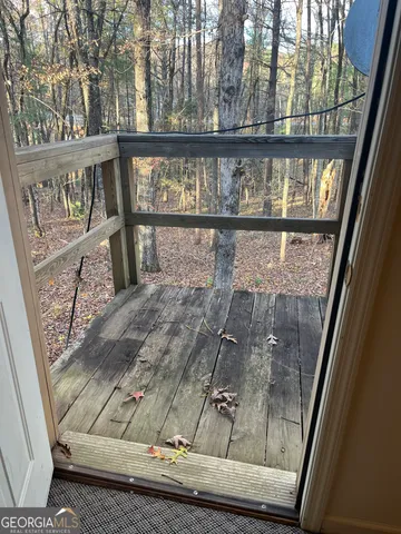 a backyard of a house