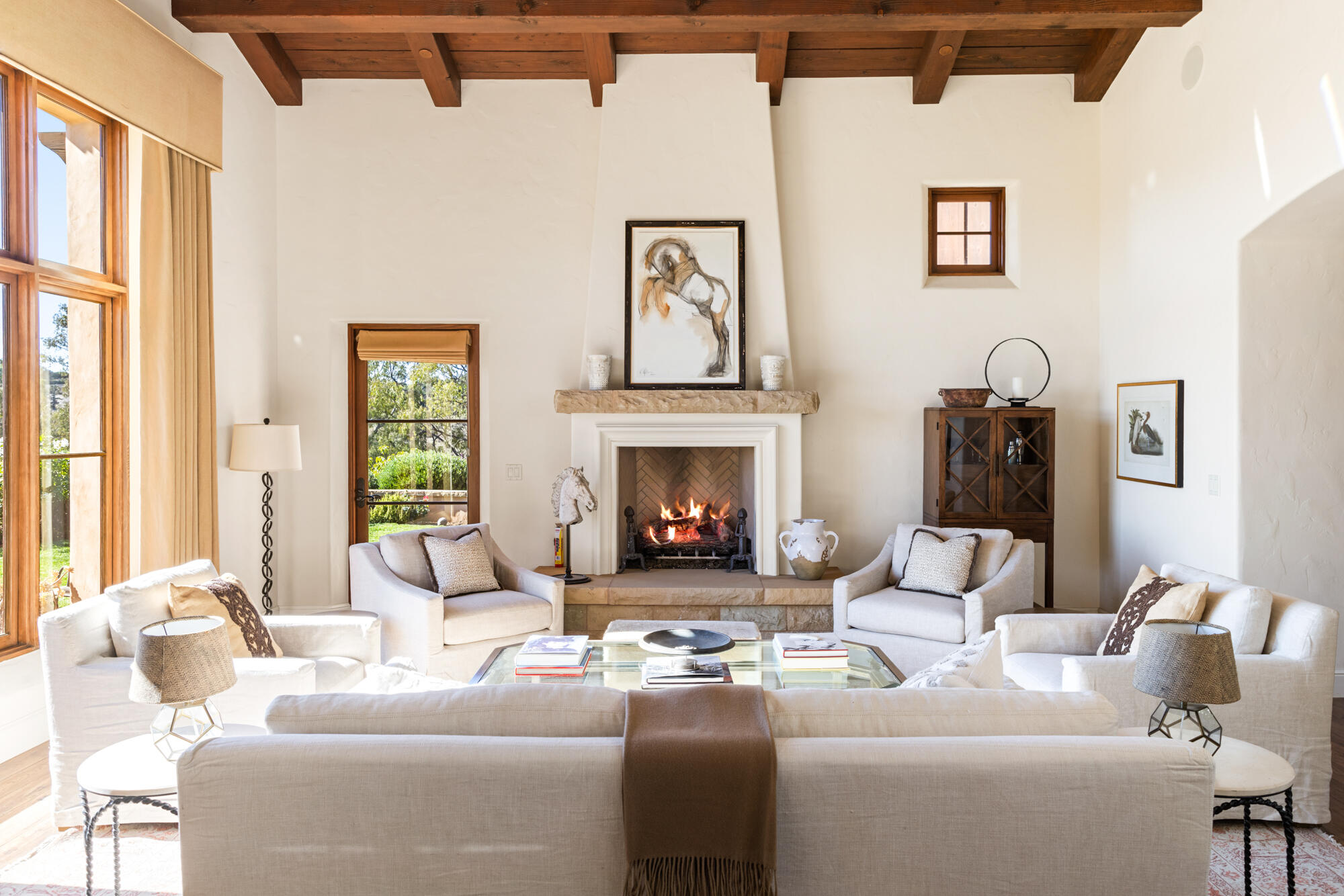 1220 Franklin Ranch Road Goleta, CA 93117 - Photo 6 of 30 a living room with furniture a window and a fireplace