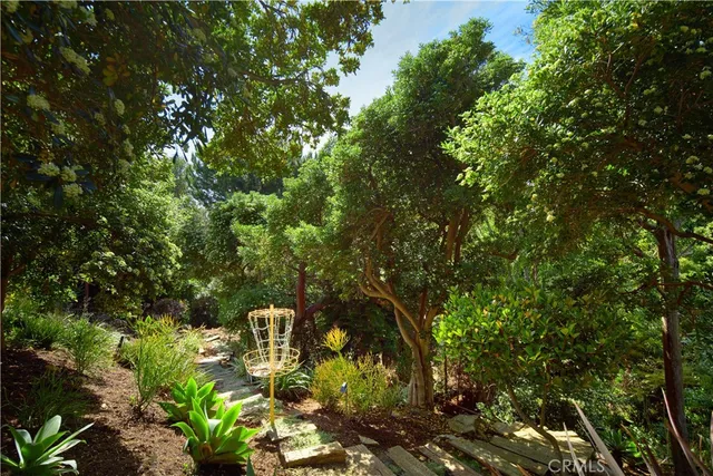 a backyard of a house