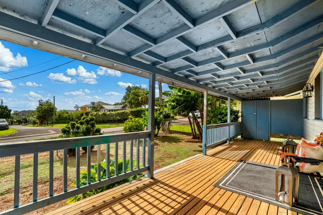 a view of porch with seating space