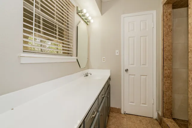 a utility room with a window
