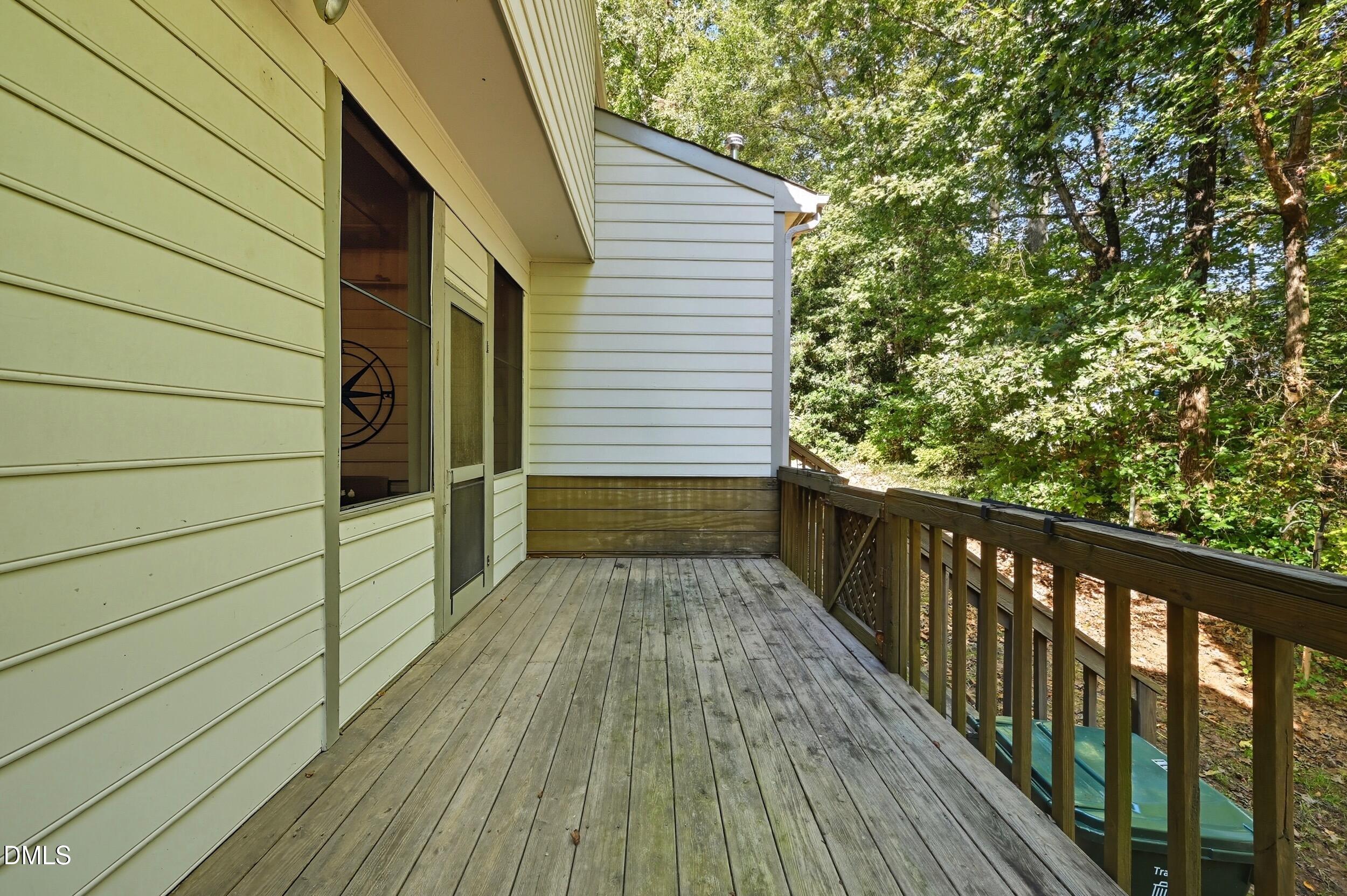 4111 Settlement Drive Durham, NC 27713 - Photo 22 of 25 a view of wooden balcony