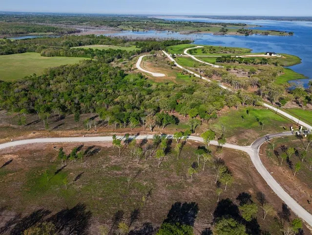 a view of a water with a mountain
