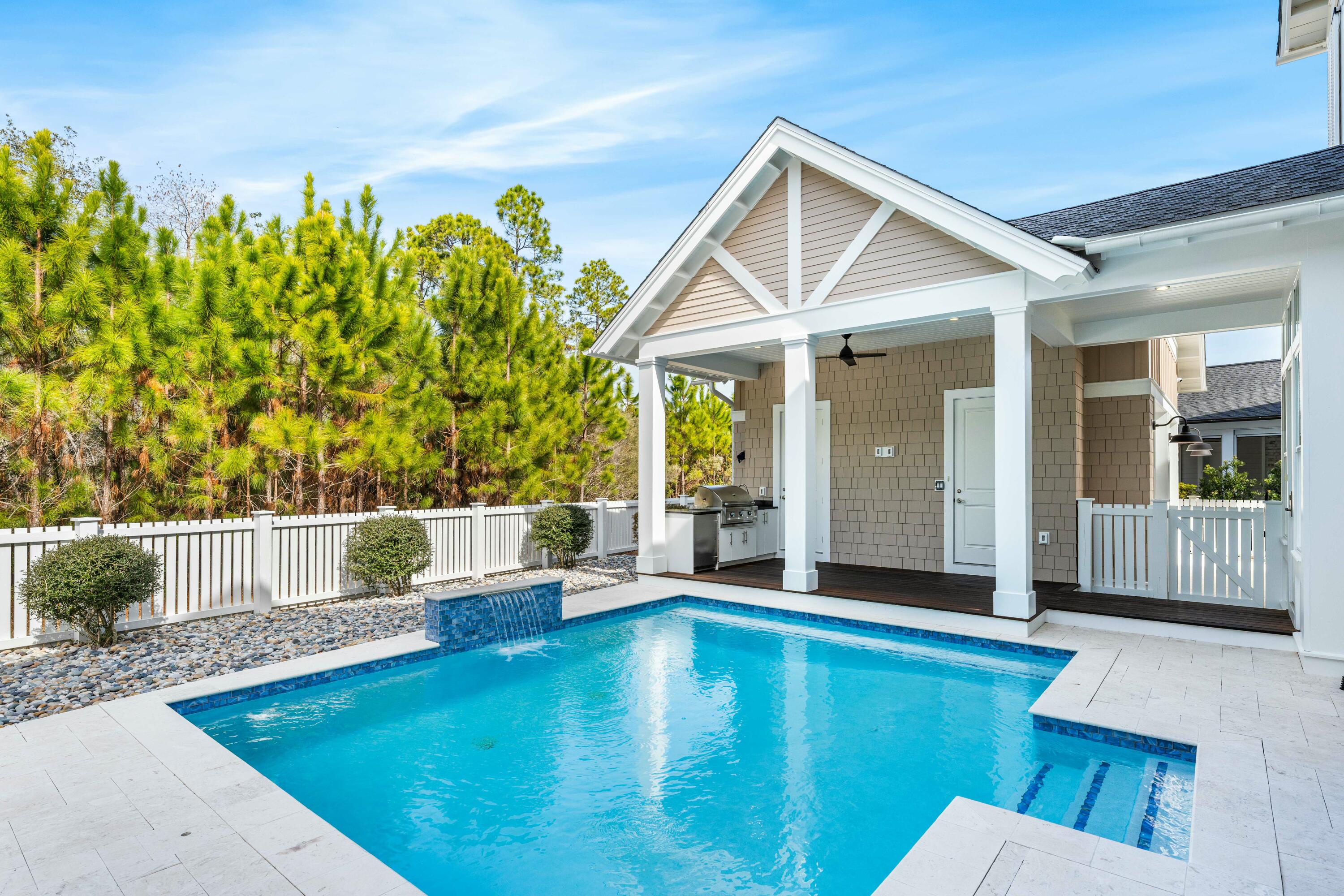 21 Seastone Ct Inlet Beach Inlet Beach, FL 32461 - Photo 83 of 93 Exterior pool, half bath and grilling