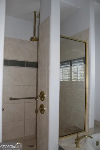 a close view of door