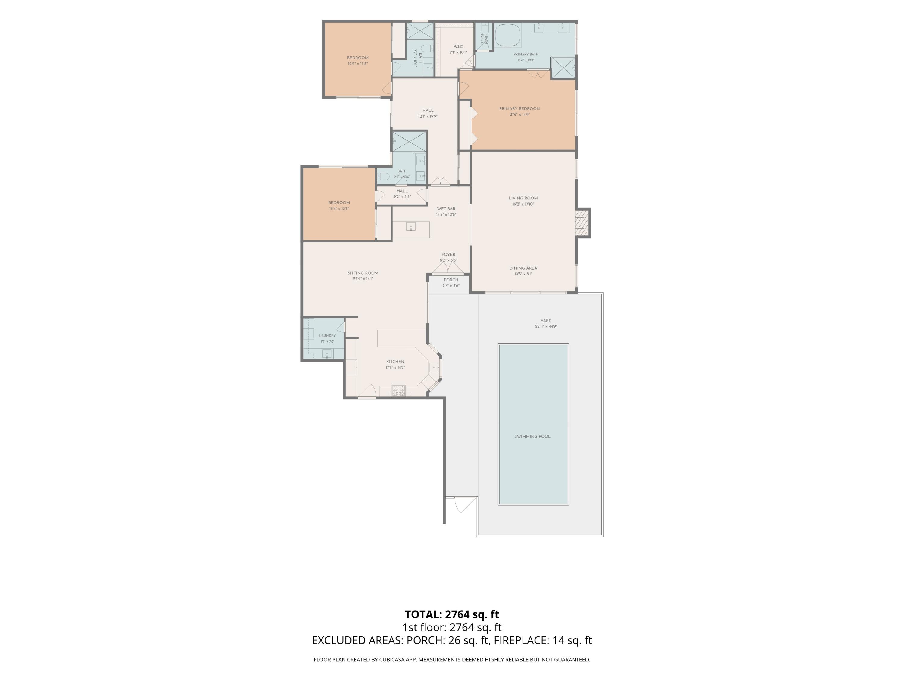 45 Colgate Drive Rancho Mirage, CA 92270 - Photo 61 of 61 Floor Plan